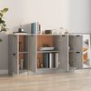 vidaXL Sideboards 3 pcs Concrete Grey Engineered Wood