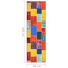 vidaXL Carpet Runner Multicolour 80x400 cm