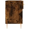 vidaXL Shoe Bench Smoked Oak 102x35x55 cm Engineered Wood