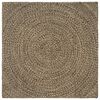 vidaXL Area Rugs Natural and Black 120 x 120 cm Jute