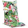 vidaXL Garden Highback Chair Cushions 4 pcs Multicolour 120x50x7 cm Fabric