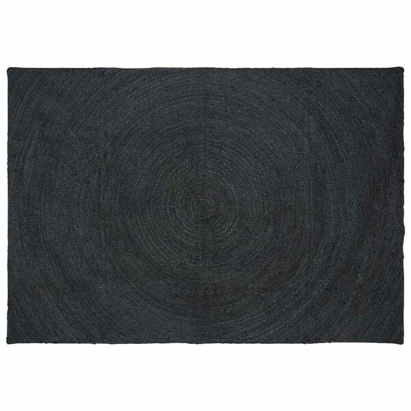 vidaXL Area Rugs Rectangular Dark Grey 160 x 230 cm Jute