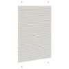 vidaXL Pleated Blind Light Grey 85x100 cm Fabric Width 84.4 cm Polyester