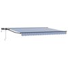 vidaXL Blue, White and Anthracite 4 x 3.5 m Polyester with PU coating
