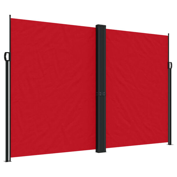 vidaXL Retractable Side Awning Red 220x1200 cm