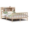 vidaXL Bookcase Bed without Mattress 140x190 cm Solid Wood Pine