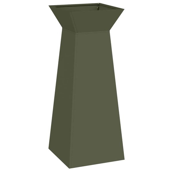 vidaXL Pillar Planter Olive 40 x 40 x 100 cm