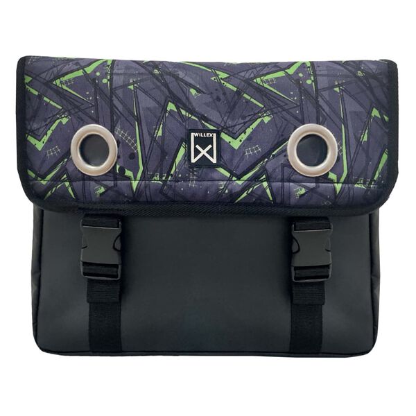 Willex Bicycle Panniers Eco 30 L Tarpaulin Green and Black