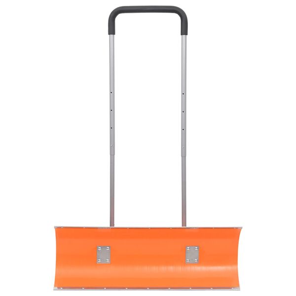 vidaXL Snow Shovel with Extendable Handle Orange 96 cm Blade Steel