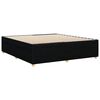 vidaXL Bed Frame without Mattress Black Super King Fabric