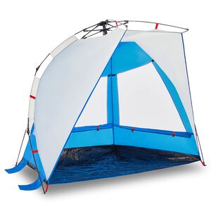 vidaXL Beach Tent 2-Person Azure Blue Quick Release Waterproof