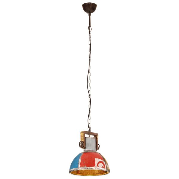 vidaXL Industrial Hanging Lamp 25 W Multicolour Round 30 cm E27