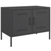 vidaXL TV Cabinets 2 pcs Black 68x39x50.5 cm Steel