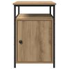 vidaXL Bedside Cabinet Artisan oak Engineered Wood