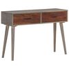 vidaXL Console Table | Grey and honey brown