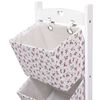 vidaXL 3-Layer Basket Rack Flower 35x35x102 cm Wood