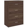 vidaXL Sideboards 2 pcs Brown Oak 60x31x84 cm Engineered Wood
