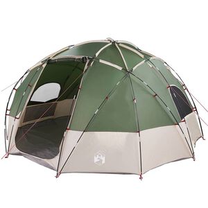 vidaXL Camping Tent with Roof Green 475 x 475 x 235 cm Polyester