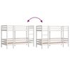 vidaXL Bunk Bed without Mattress White 90x190 cm Single Solid Wood Pine