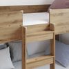 vidaXL Bunk Bed for Kids Artisan Oak 90 x 200 cm Engineered Wood
