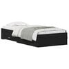vidaXL Bed Frame with Drawer Black Oak 90 x 200 cm Engineered Wood