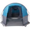 vidaXL Camping Tent Tunnel 4-Person Blue Waterproof