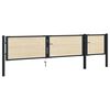 vidaXL Fence Gate Steel and Spruce Wood 413x75 cm