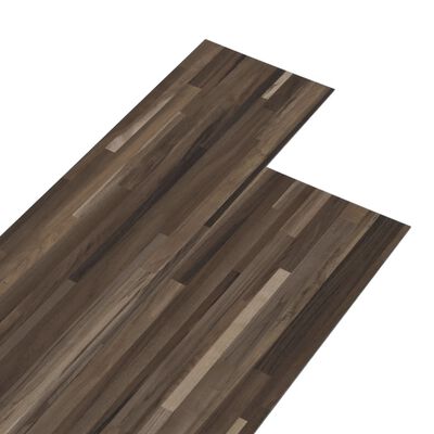 vidaXL Self-adhesive PVC Flooring Planks 5.21 m? 2 mm Striped Brown