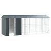vidaXL Bird Cage Anthracite 645 x 208 x 247 cm Galvanised Steel