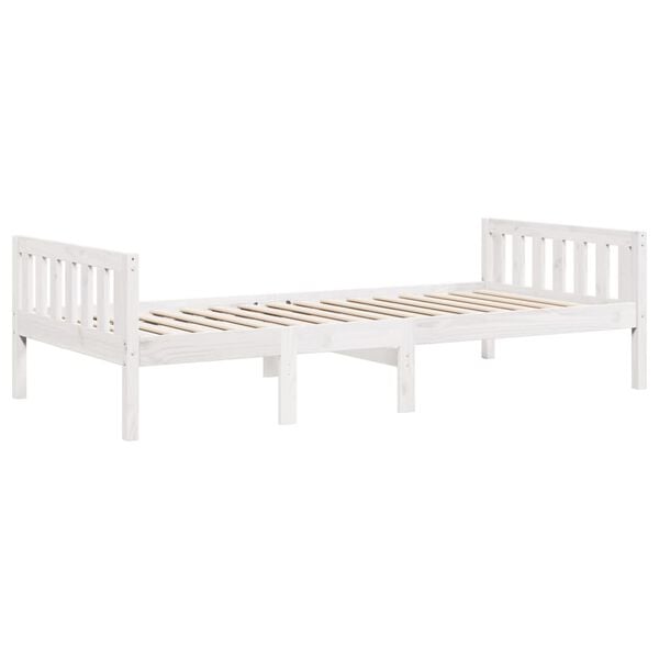 vidaXL Children's Bed without Mattress White 90x190 cm Solid Wood Pine
