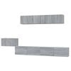 vidaXL 5 Piece TV Cabinet Set Grey Sonoma Engineered Wood