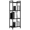 vidaXL Bookshelf Black Oak 40 x 30 x 119 cm Engineered Wood