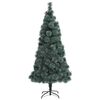 vidaXL Artificial Pre-lit Christmas Tree with Ball Set Green 210 cm