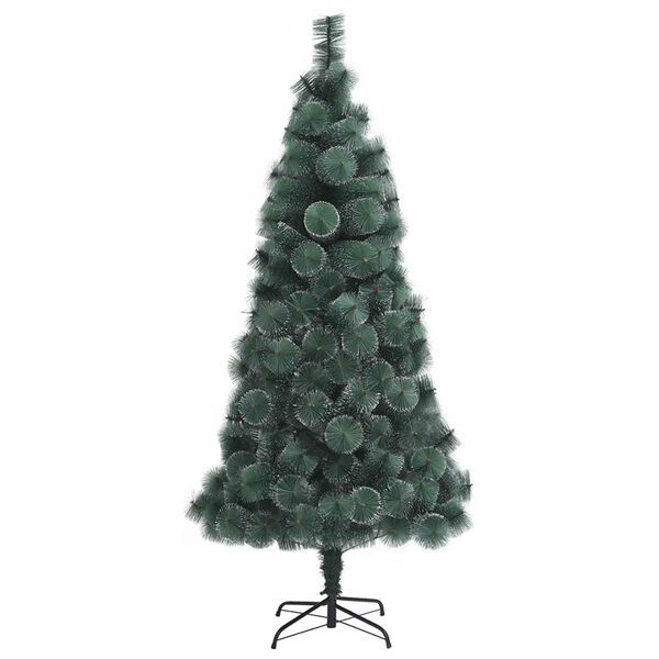 vidaXL Artificial Pre-lit Christmas Tree with Ball Set Green 210 cm