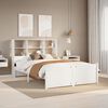 vidaXL Bookcase Bed without Mattress White 140x190cm Solid Wood Pine