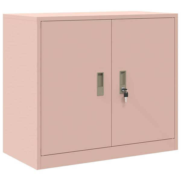 vidaXL Storage Cabinet Pink 80 x 40 x 70 cm Steel
