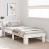 vidaXL Bed Frame with Headboard White 100 x 200 cm Solid Pine Wood