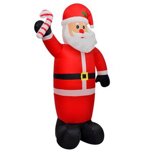 vidaXL Christmas Inflatable Santa Claus with LEDs 120 cm