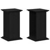 vidaXL Plant Stand Black Oak 33 x 33 x 60 cm Engineered wood