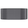 vidaXL Garden Raised Bed Galvanised Steel 175x100x68 cm Anthracite