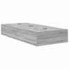 vidaXL Storage Bed Frame Grey Sonoma 90 x 190 cm Engineered Wood