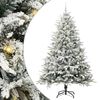 vidaXL Artificial Pre-lit Christmas Tree with Ball Set Green 240 cm