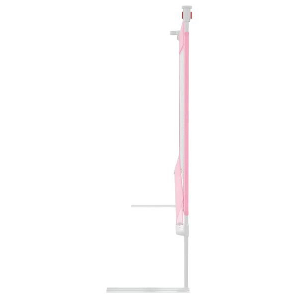vidaXL Toddler Safety Bed Rail Pink 160x25 cm Fabric