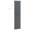 vidaXL Window Blind with Curtains Manual Dark grey Aluminium