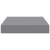vidaXL Floating Wall Shelves 2 pcs Grey 23x23.5x3.8 cm MDF