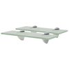 vidaXL Floating Shelves 2 pcs Glass 30x10 cm 8 mm