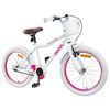 vidaXL Kids Bike 18'' for 5-7 Years Old White