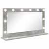 vidaXL Vanity Mirror Concrete Grey 80 x 45 x 18 cm Rectangular