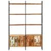vidaXL 4-Tier Bookcase 124x30x180 cm Solid Reclaimed Wood