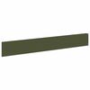 vidaXL Lawn Edging 30 pcs 100 x 15 cm Steel Olive Green